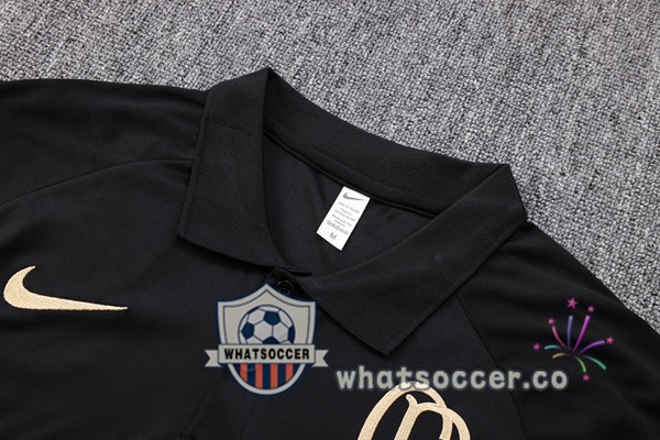 Training Polo Corinthians + Pants Black 2023-2024