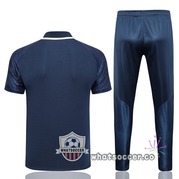 Training Polo Paris PSG + Pants Blue Royal 2023-2024