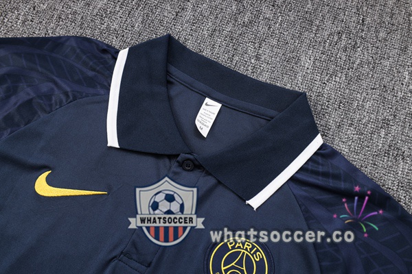 Training Polo Paris PSG + Pants Blue Royal 2023-2024