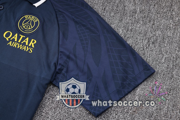 Training Polo Paris PSG + Pants Blue Royal 2023-2024