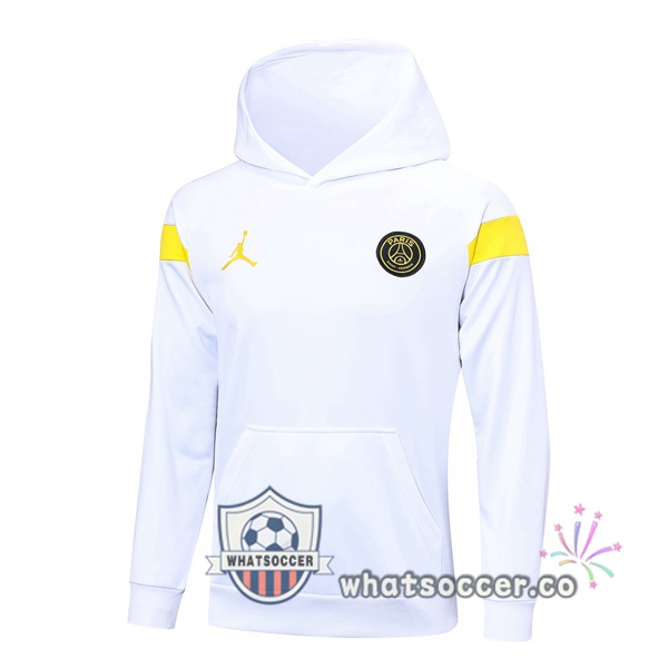JORDAN Paris PSG Hooded Sweater White 2023-2024