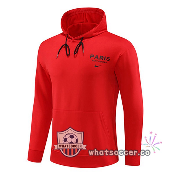 Paris PSG Hooded Sweater Red 2023-2024
