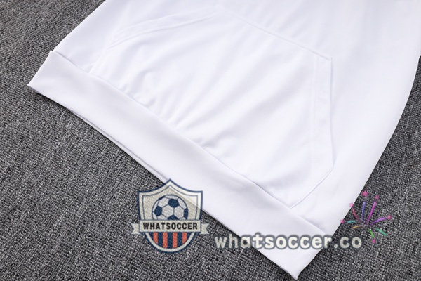 JORDAN Paris PSG White Hooded Jacket 2023-2024