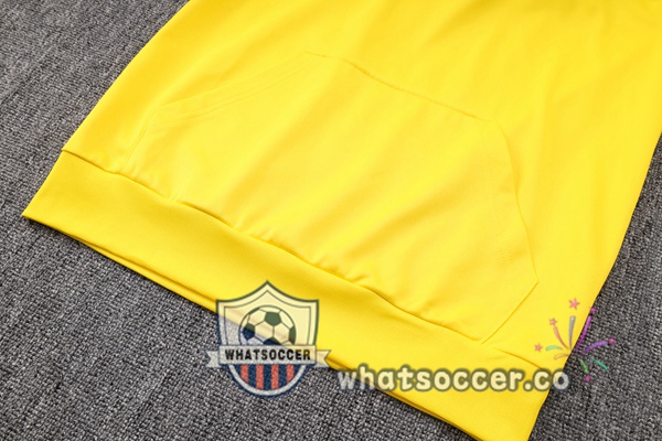 JORDAN Paris PSG Yellow Hooded Jacket 2023-2024