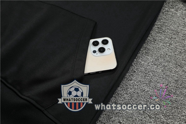 Paris PSG Black Hooded Jacket 2023-2024