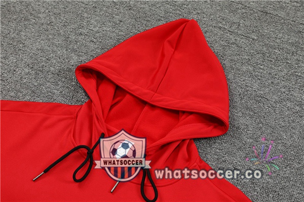 Paris PSG Red Hooded Jacket 2023-2024