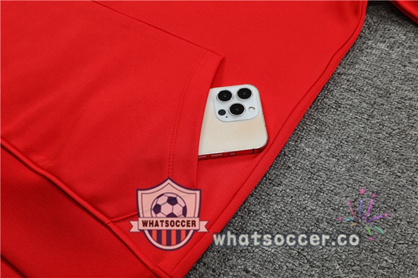 Paris PSG Red Hooded Jacket 2023-2024