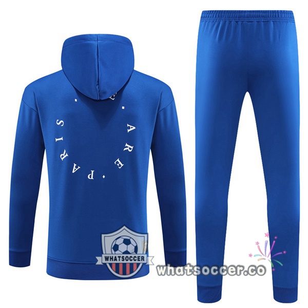 Paris PSG Blue Hooded Jacket 2023-2024