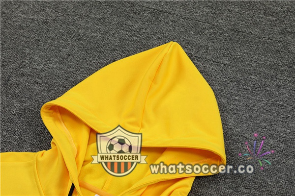 FC Barcelona Yellow Hooded Jacket 2023-2024