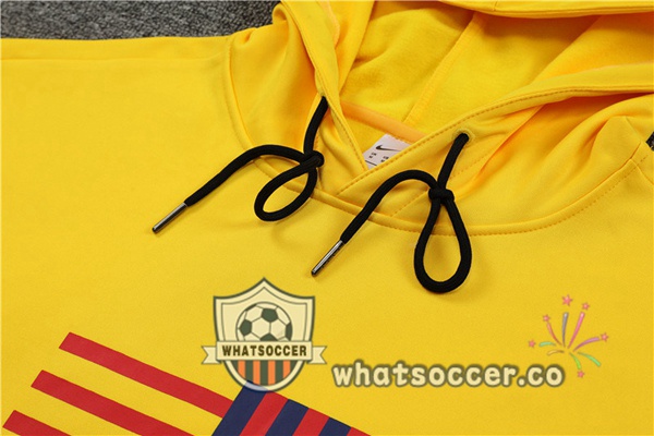 FC Barcelona Yellow Hooded Jacket 2023-2024