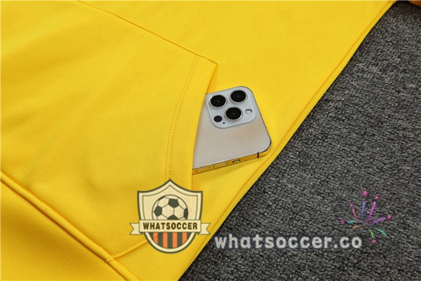 FC Barcelona Yellow Hooded Jacket 2023-2024
