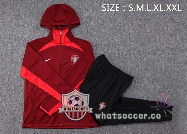Portugal Red Hooded Jacket 2023-2024
