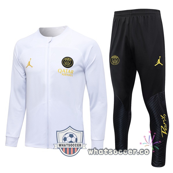 Paris PSG White Training Jacket 2023-2024