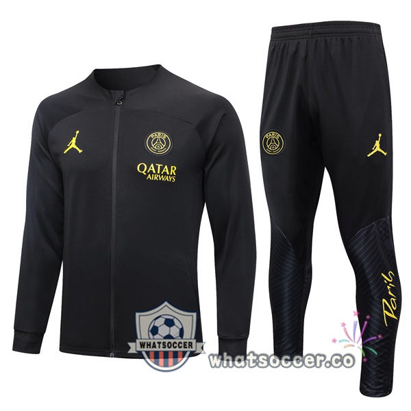 Paris PSG Black Training Jacket 2023-2024