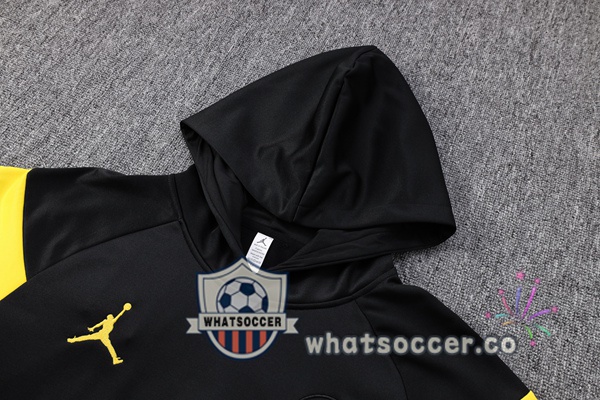 JORDAN Paris PSG Black Hooded Jacket 2023-2024