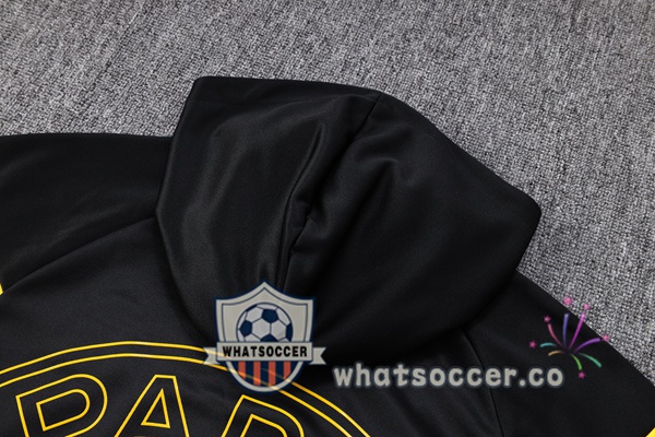 JORDAN Paris PSG Black Hooded Jacket 2023-2024