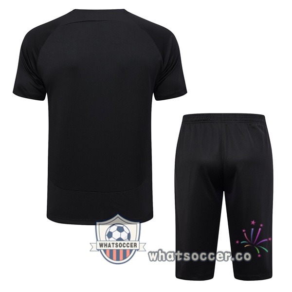 Corinthians Training T-Shirts + Shorts Black 2023-2024