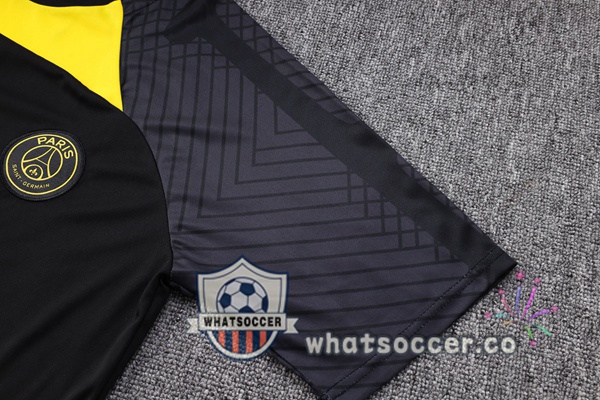 Paris PSG Training T-Shirts + Shorts Black 2023-2024