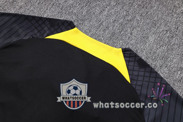 Paris PSG Training T-Shirts + Shorts Black 2023-2024