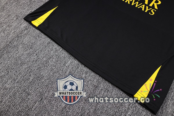 Paris PSG Training T-Shirts + Shorts Black 2023-2024