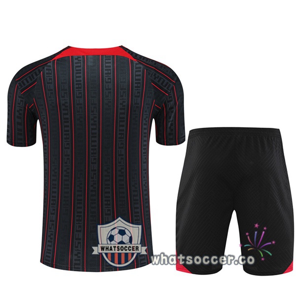FC Liverpool Training T-Shirts + Shorts Black 2023-2024