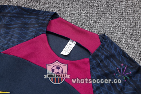 Paris PSG Training T-Shirts + Shorts Blue Royal 2023-2024