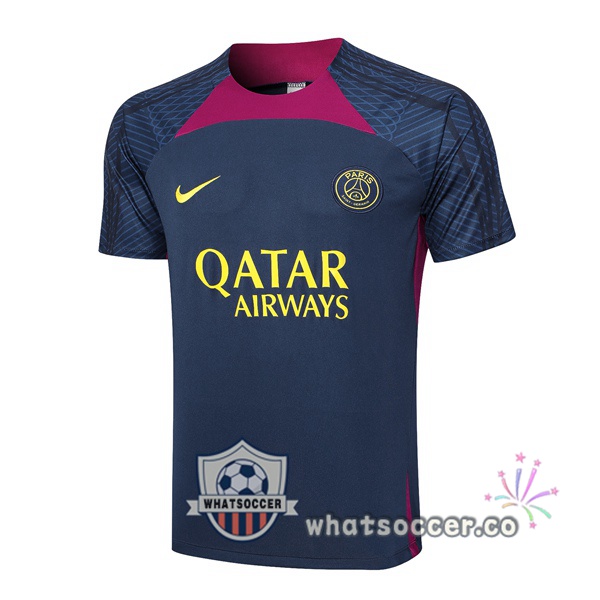 Paris PSG Training T-Shirts Blue Royal 2023-2024
