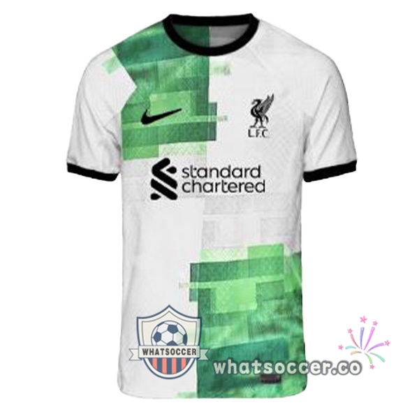FC Liverpool Away Soccer Jerseys White Green Leak Version 2023-2024