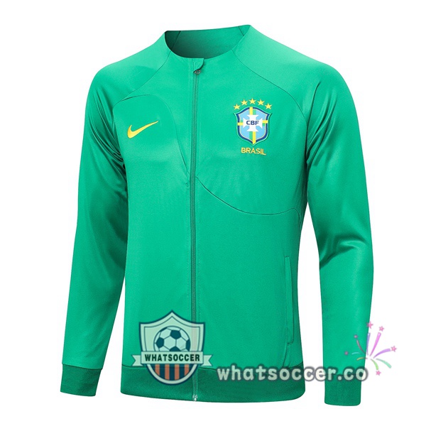 Brazil Soccer Jacket Green 2023-2024