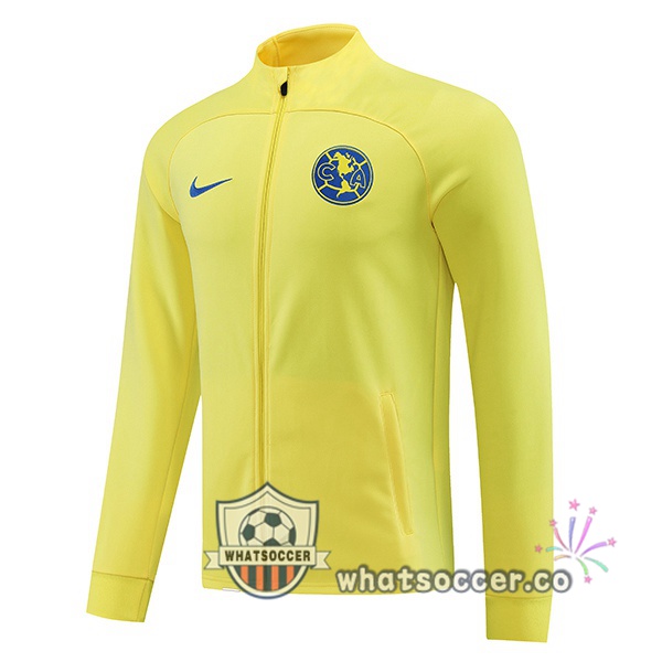 Club America Soccer Jacket Yellow 2023-2024