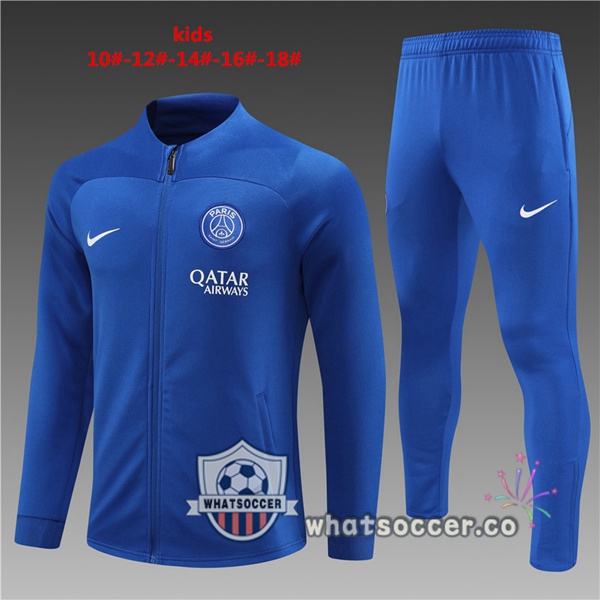 Paris PSG Kids Blue Training Jacket 2023-2024