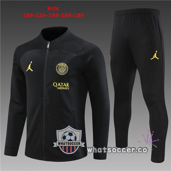 Paris PSG Kids Black Training Jacket 2023-2024