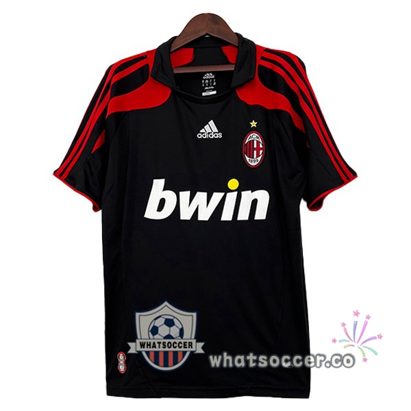 AC Milan Retro Third Soccer Jerseys Black 2007-2008