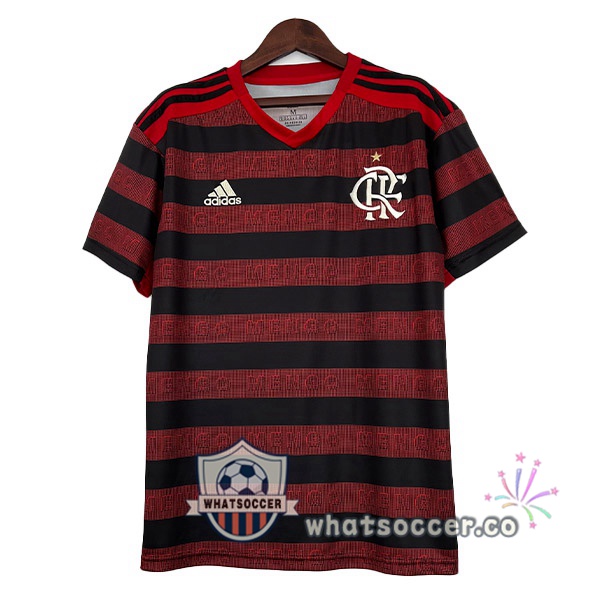 Flamengo Retro Home Soccer Jerseys Red Black 2019-2020