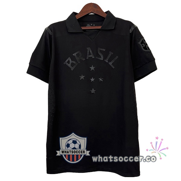 Brazil Retro Third Soccer Jerseys Black 2013-2014