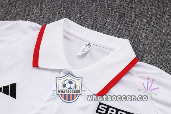 Training Polo Sao Paulo FC + Pants White 2023-2024