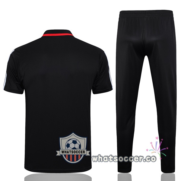 Training Polo Sao Paulo FC + Pants Black 2023-2024