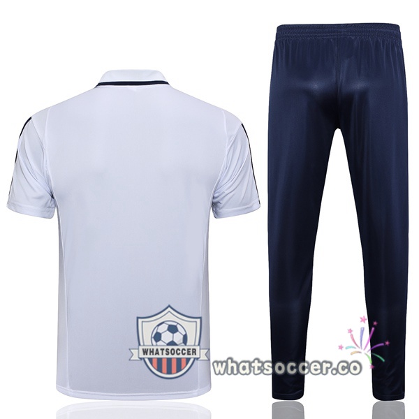 Training Polo Italy + Pants White 2023-2024