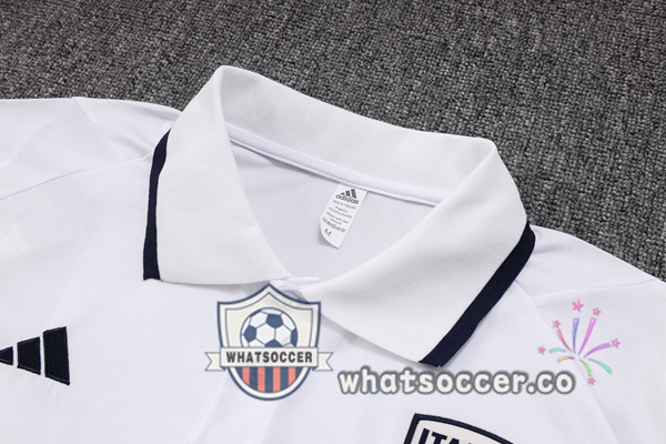Training Polo Italy + Pants White 2023-2024