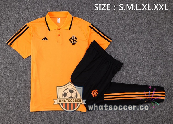 Training Polo SC Internacional + Pants Orange 2023-2024