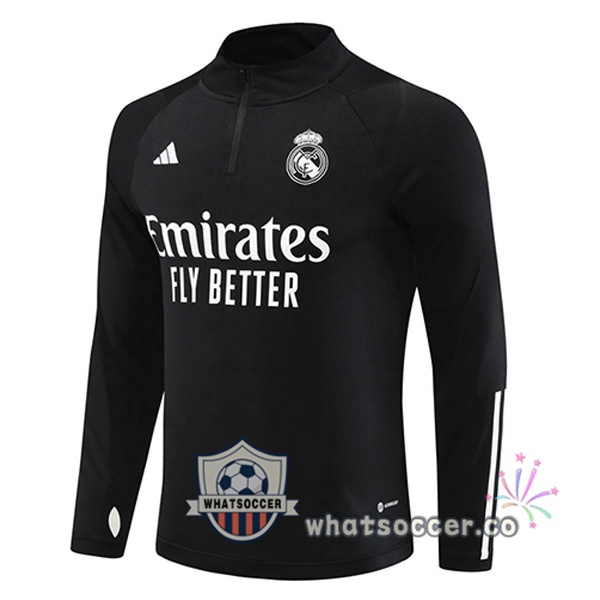 Real Madrid Soccer Sweater Black 2023-2024