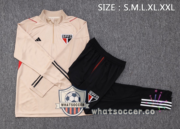 Sao Paulo FC Marron Tracksuit 2023-2024