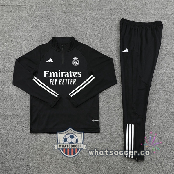Real Madrid Black Tracksuit 2023-2024
