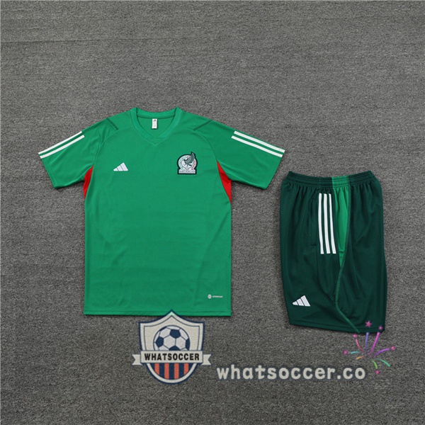 Mexico Training T-Shirts + Shorts Green 2023-2024