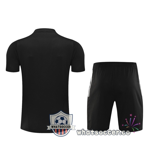 Real Madrid Training T-Shirts + Shorts Black 2023-2024