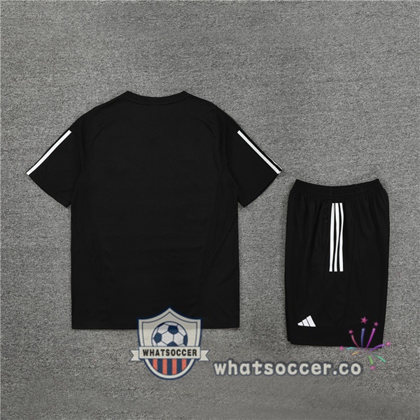 Real Madrid Training T-Shirts + Shorts Black 2023-2024