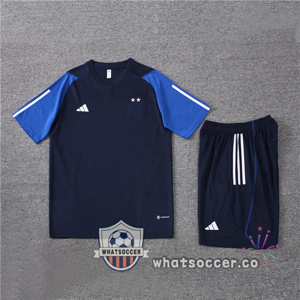 Algeria Training T-Shirts + Shorts Blue Royal 2023-2024