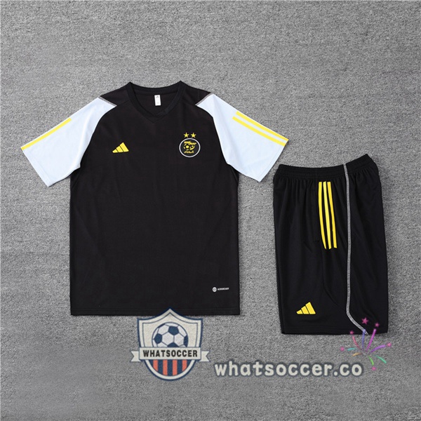 Algeria Training T-Shirts + Shorts Black 2023-2024
