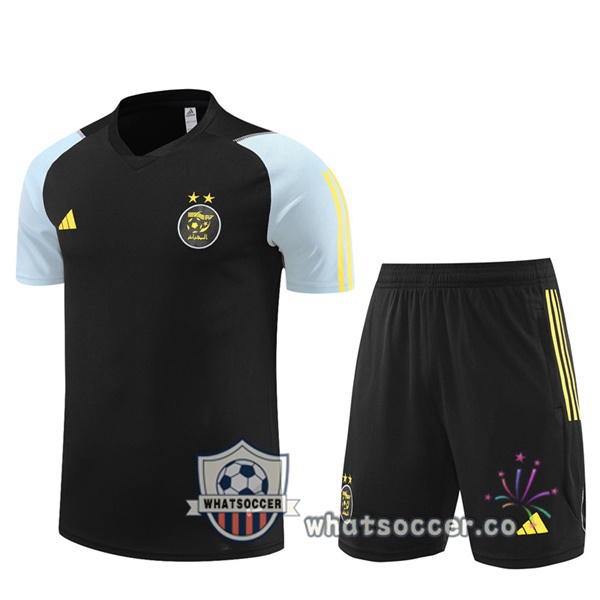 Algeria Training T-Shirts + Shorts Black 2023-2024
