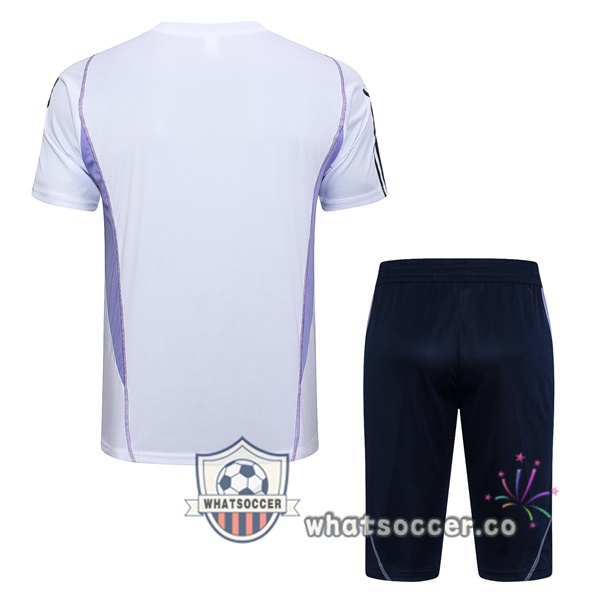 Cruzeiro EC Training T-Shirts + Shorts White 2023-2024